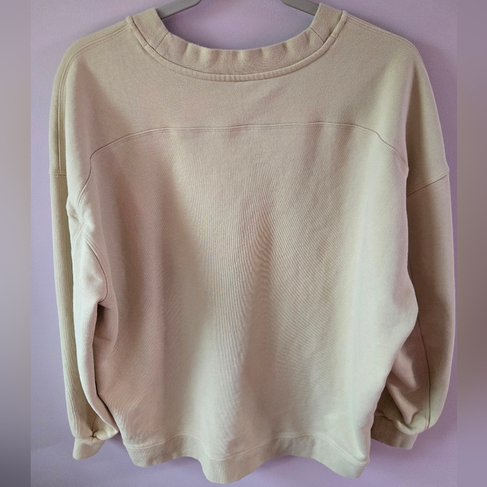 🍋Lululemon Perfectly Oversized Crew​The Ultimate Off-Duty Essential sz 10 - Picture 4 of 5
